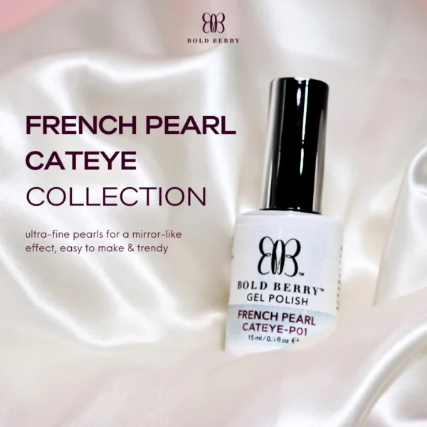 French Pearl Cat eye - Bold Berry