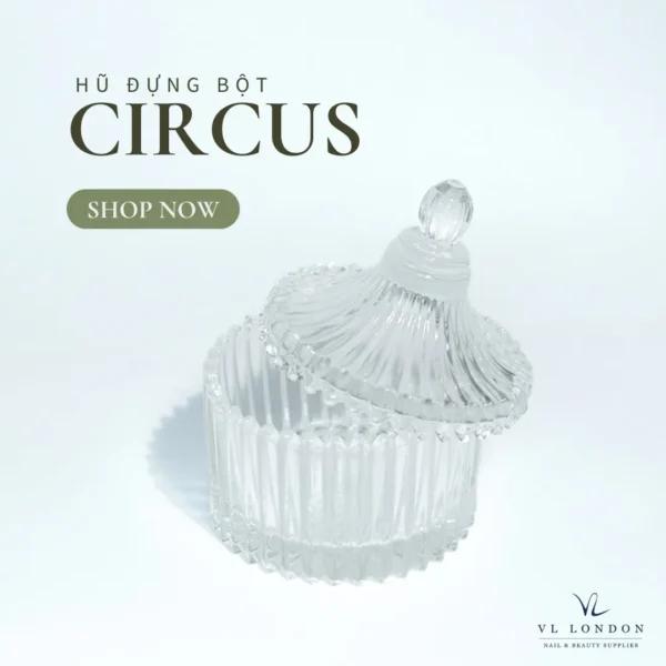 Hũ Đựng Bột (Crystal Powder Jar)