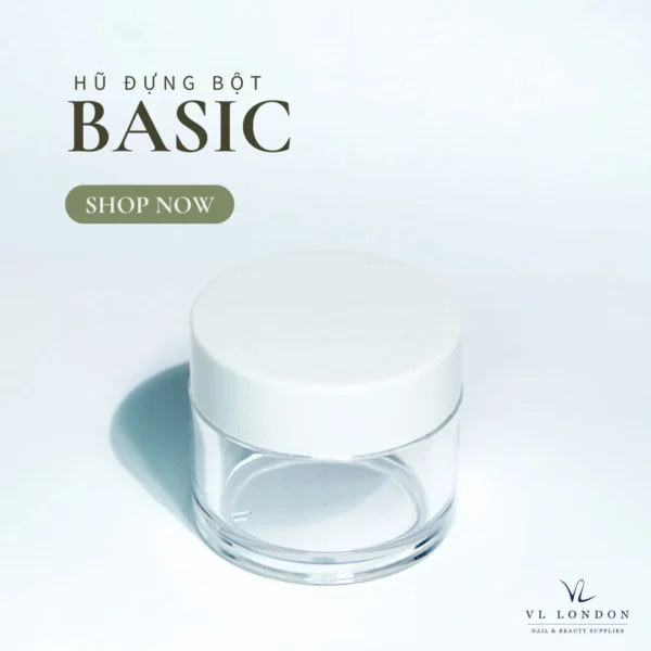 Hũ Đựng Bột (Crystal Powder Jar) - Basic