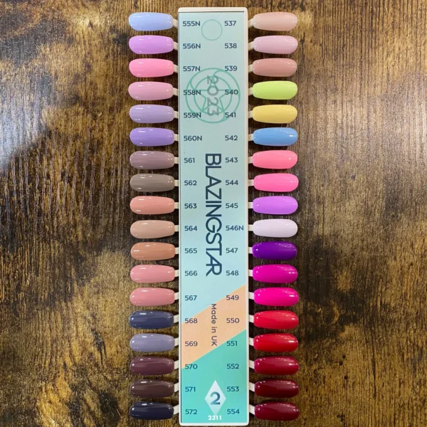 Colour Chart Sample - BlazingStar Gel Polish