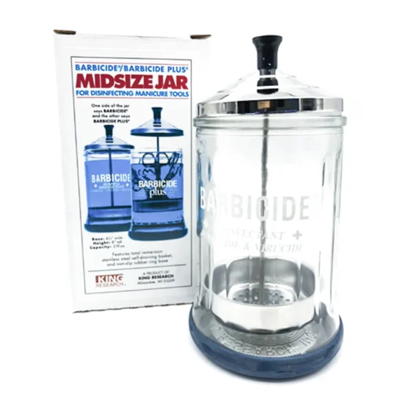 Lọ Đựng Dung Dịch Khử Trùng - Barbicide Jar